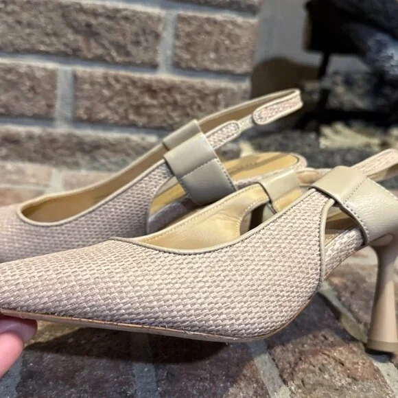 Donald Pliner Elliemay Nylon Mesh Leather Lining Slingback - Picture 3 of 10